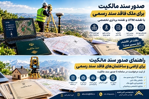 راهنمای صدور سند مالکیت برای اراضی و ساختمان‌های فاقد سند رسمی